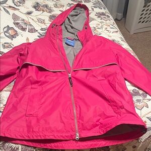 Charles River Apparel Vibrant Pink Raincoat